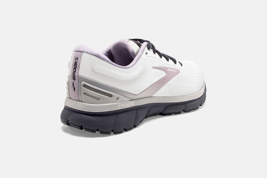 Trace Road Brooks Running Shoes NZ Womens - White/Pink - YMGIWS-529